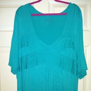 Jessica London 22/24W Teal blouse